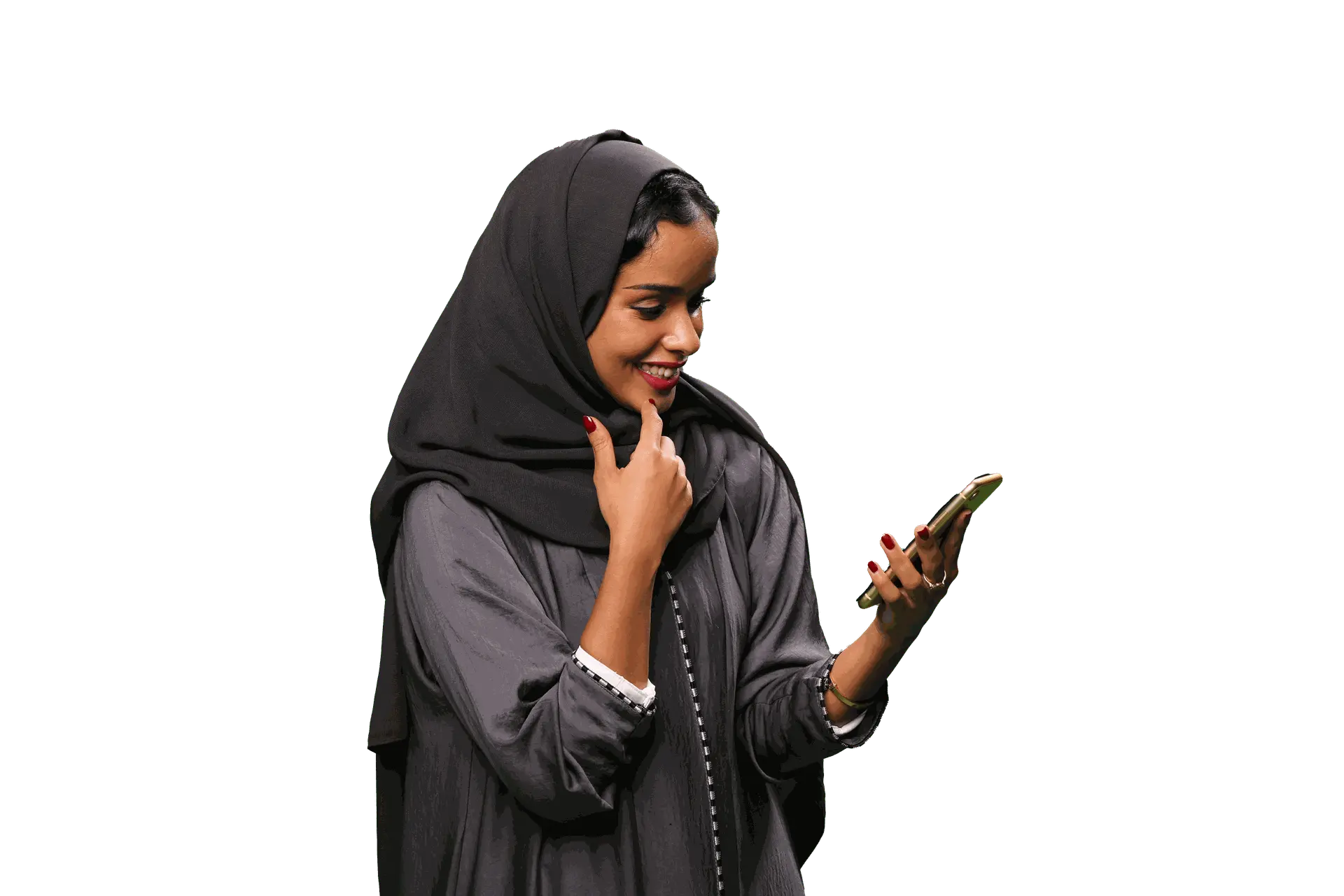 شخص يستخدم الجوال