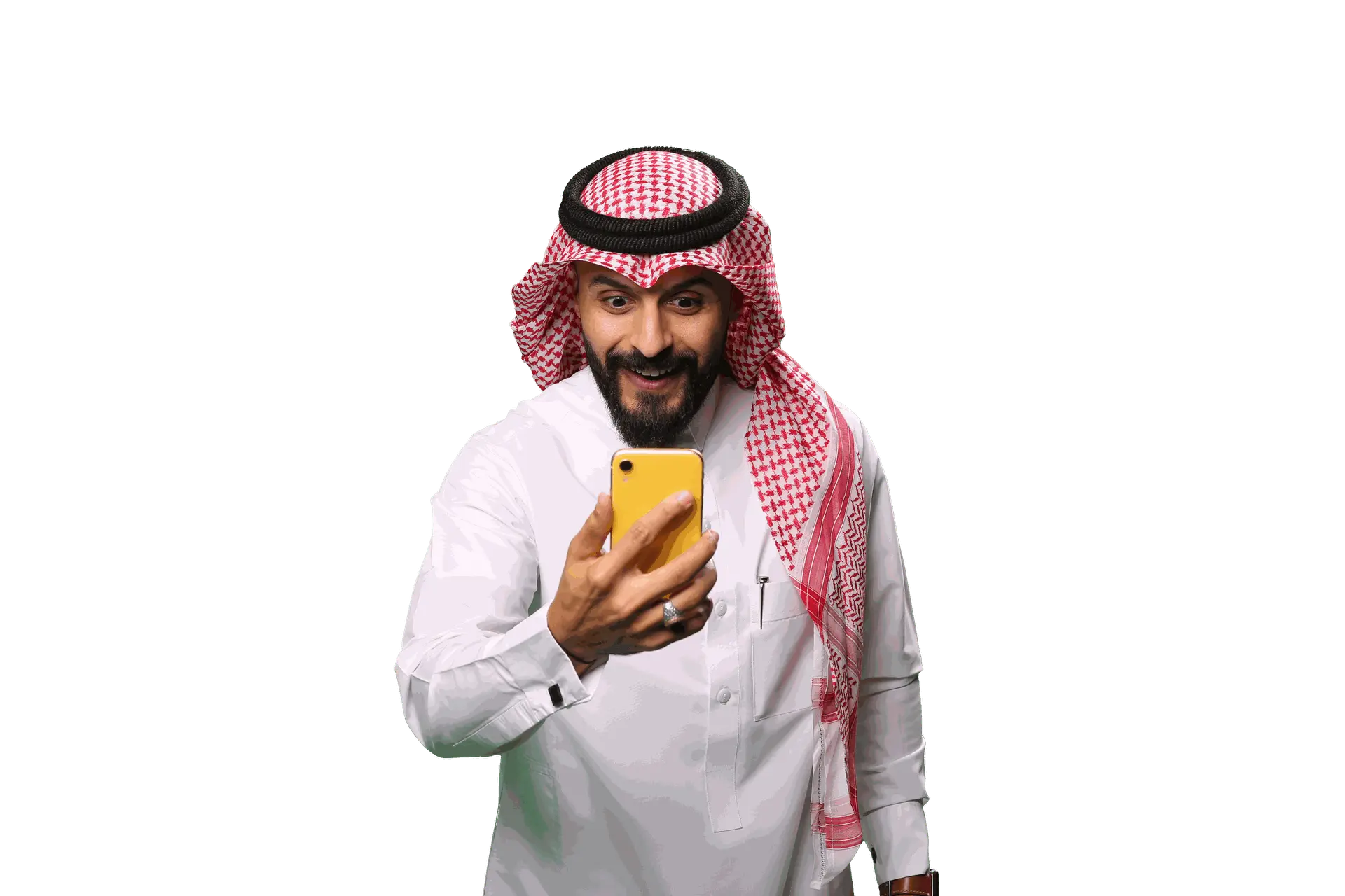 شخص يستخدم الجوال